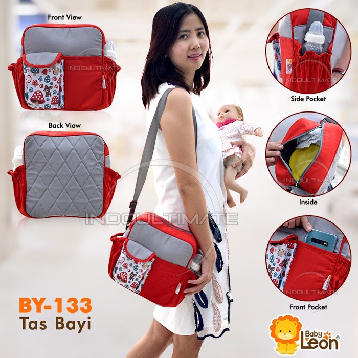 Tas Bayi BABY LEON (JUMBO &amp; SMALL) Tas Popok Bayi Tas Perlengkapan Bayi Tas Diaper Bayi BY-122
