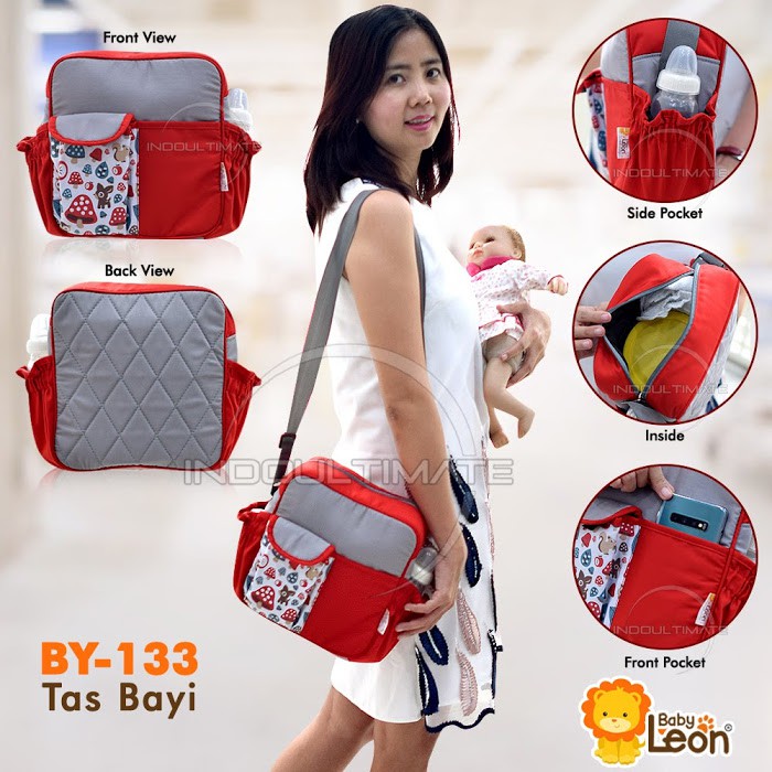 Tas Bayi BABY LEON (JUMBO &amp; SMALL) Tas Popok Bayi Tas Perlengkapan Bayi Tas Diaper Bayi BY-122