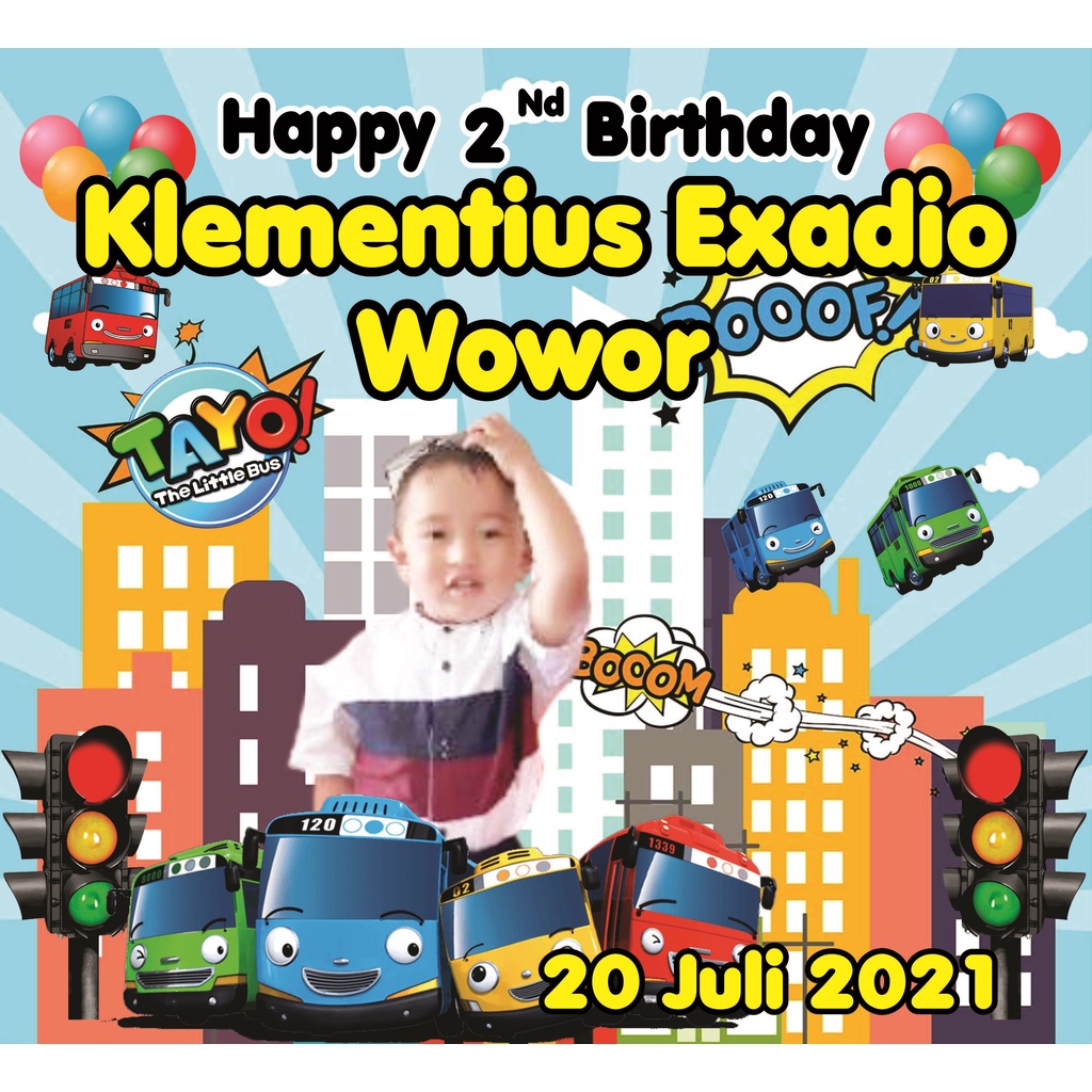 Tas Ultah Mika Custom Besar Uk 30 X 14 X 25-TAYO