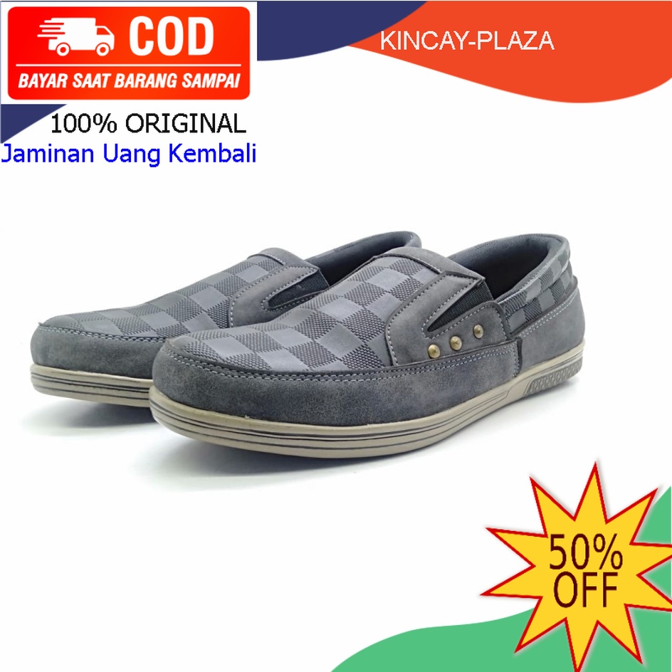 Sepatu Kicker Slip On ARMENDO LV 03 Sandal Kiker Kasual Casual Keren Pria Cowo Cowok Laki Remaja Dew
