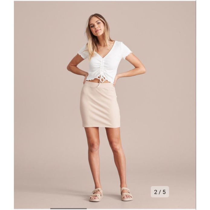 Lily Loves Knit Rib Mini Skirt // Rok Wanita // Branded Skirt-1