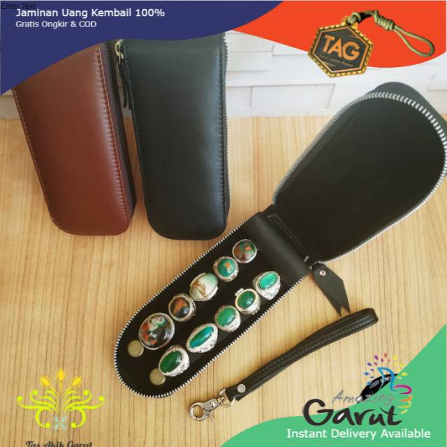 Termurah Tas batu Akik dompet batu akik kulit untuk menyimpan batu akik bacan permata hijau garut pa