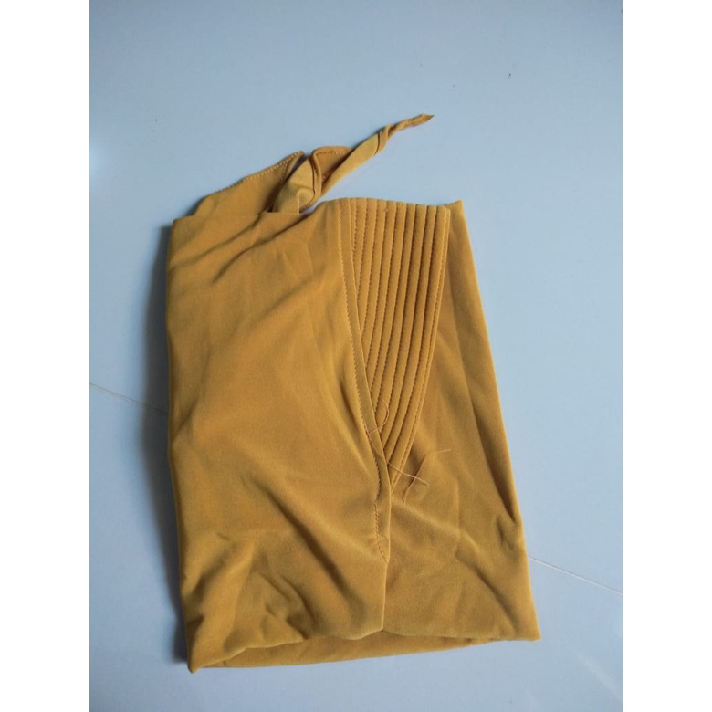 Bergo instan ZAHRA KIDS Hijab kekinian Jilbab terbaru 2021 Kerudung anak-anak syar'i-Mustard