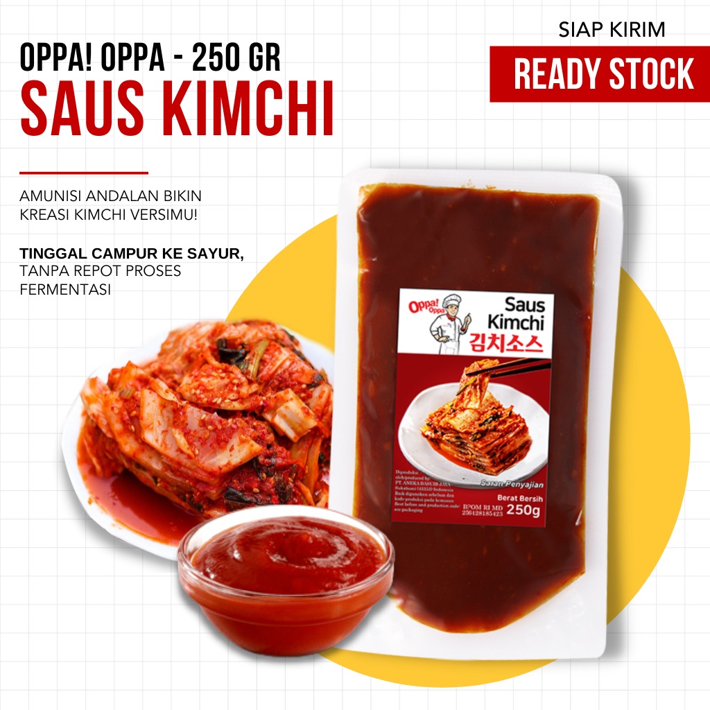 Saus Kimchi Khas Korea Super Lezat Oppa! Oppa (TERMURAH)