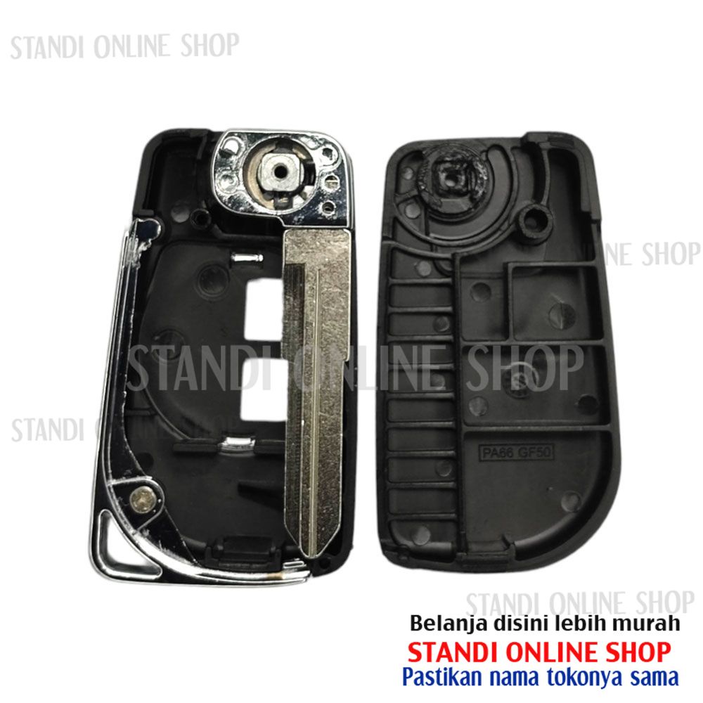 Casing Kunci Lipat Flip Key Rumah Kunci Suzuki Ignis Model Baru