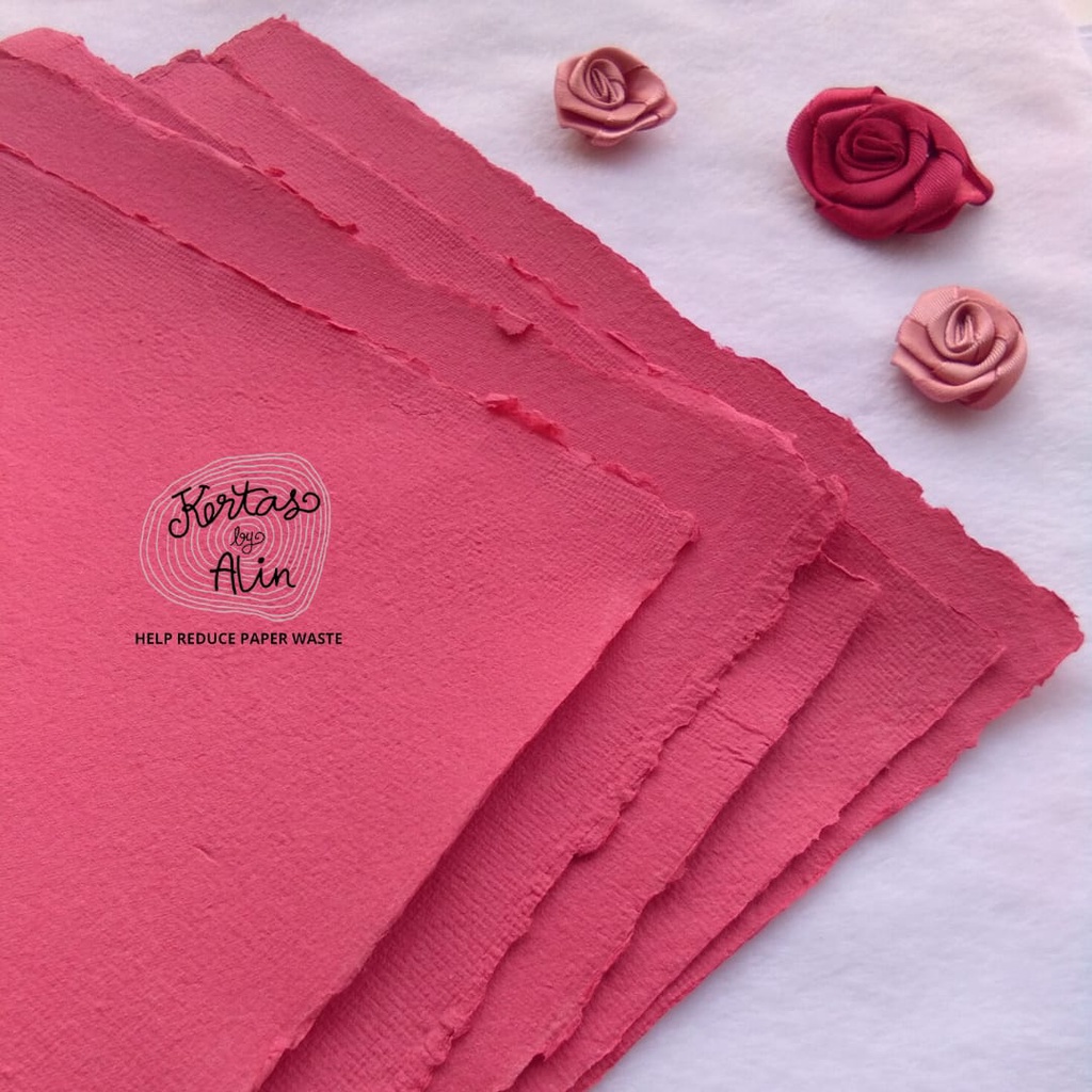 

Kertas Daur Ulang A5 Warna Red Velvet – Handmade & Ramah Lingkungan
