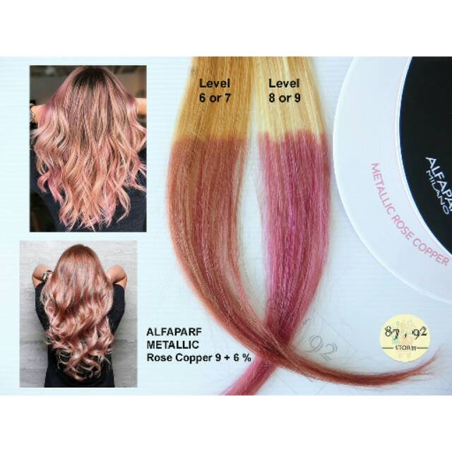 Jual METALIC ROSE COOPER ALFAPARF (sdh dgn developer) Shopee Indonesia