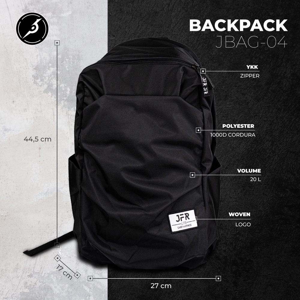 JFR Tas Ransel Pria Backpack Bahan Polyester JBAG04 Image 2