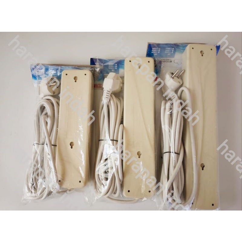 colokan listrik 3lubang/4lubang/5lubang+ kabel 3meter/ stop kontak kabel  /
