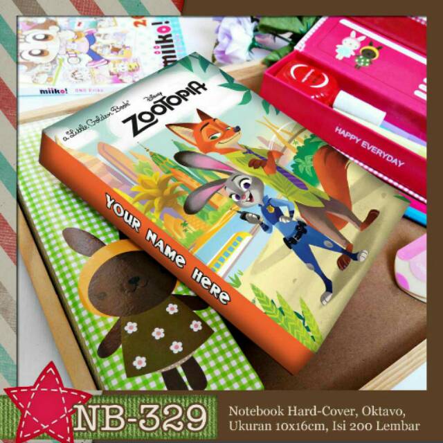 

Aneka Notebook A6 Zootopia FREE TAMBAH NAMA