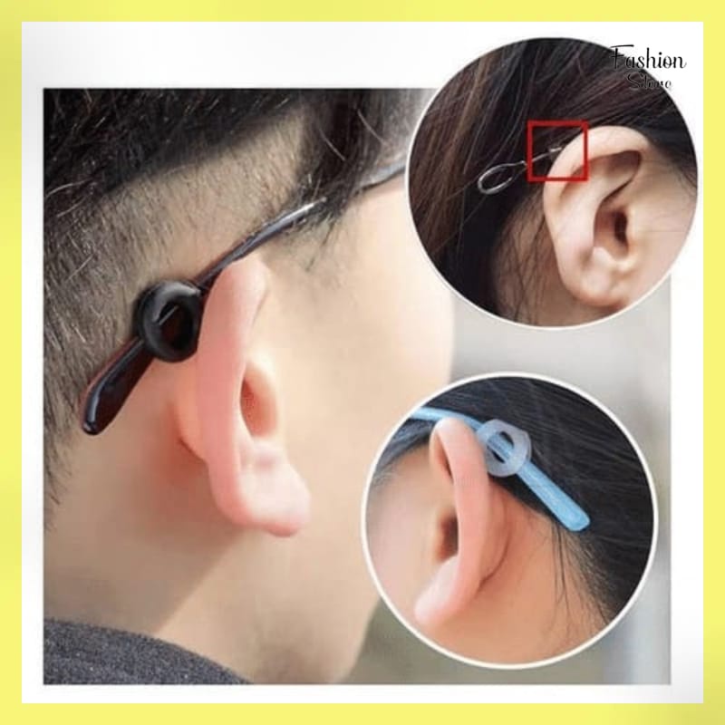 FS EARHOOK PENGAIT KACAMATA SILICON BULAT 1PASANG (2PCS) / KARET ANTI SLIP KACAMATA PENAHAN TELINGA