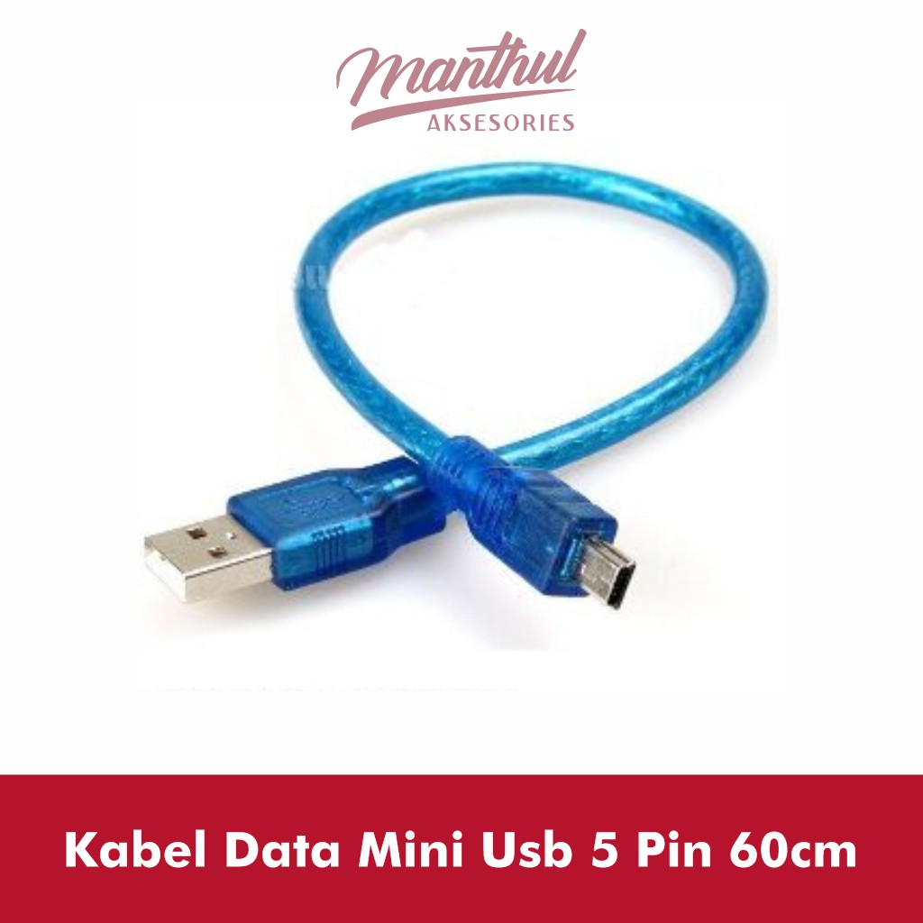 Kabel Data Mini Usb 5 Pin 60cm