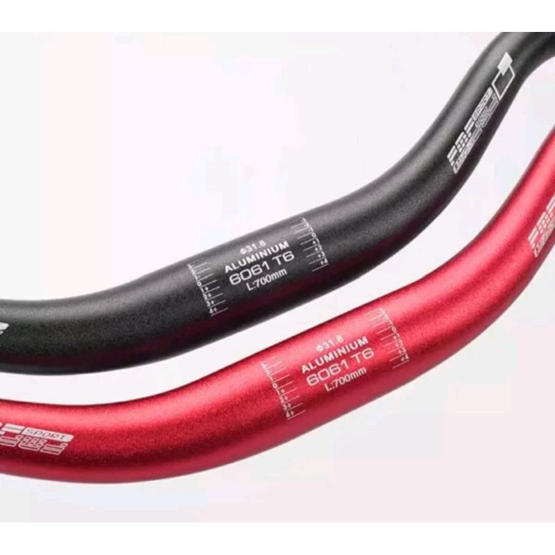 Handlebar FMF 31.8 x 700 mm over size. stang sepeda rise melengkung bahan alloy alumunium mtb seli