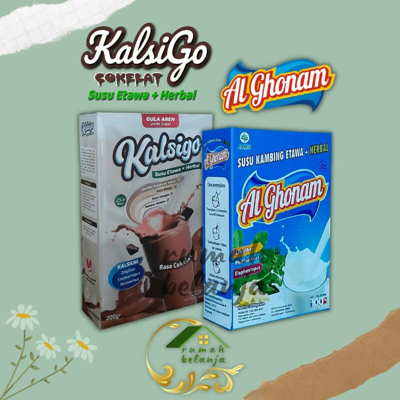 

Kalsigo Susu Kambing Etawa plus herbal susu peninggi badan dan Al ghonam 200 gr