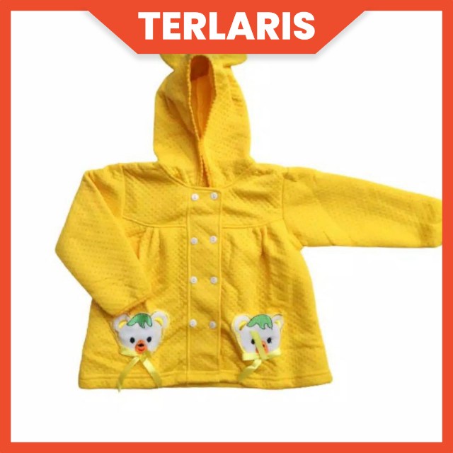 JAKET ANAK BAYI PEREMPUAN LUCU 0-3 TAHUN TWIN KITTY JACKET / JAKET MANTEL KARAKTER ANAK CEWEK LUCU / JAKET HOODIE ANAK PREMIUM