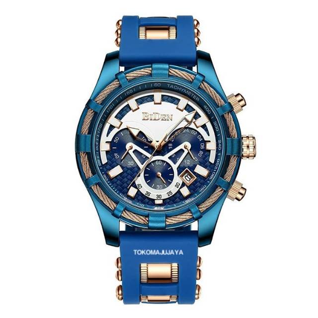 Jam Tangan Pria Biden Original  YN117 Biru