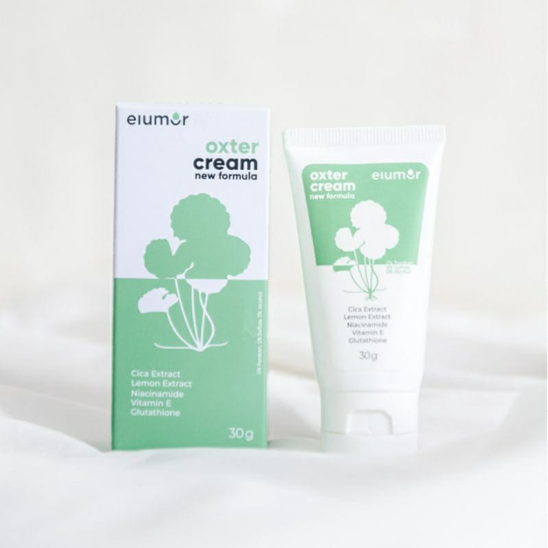 (FREE MASKER DUCKBILL) Elumor Oxter CREAM ORIGINAL Pemutih Ketiak dan Selangkangan