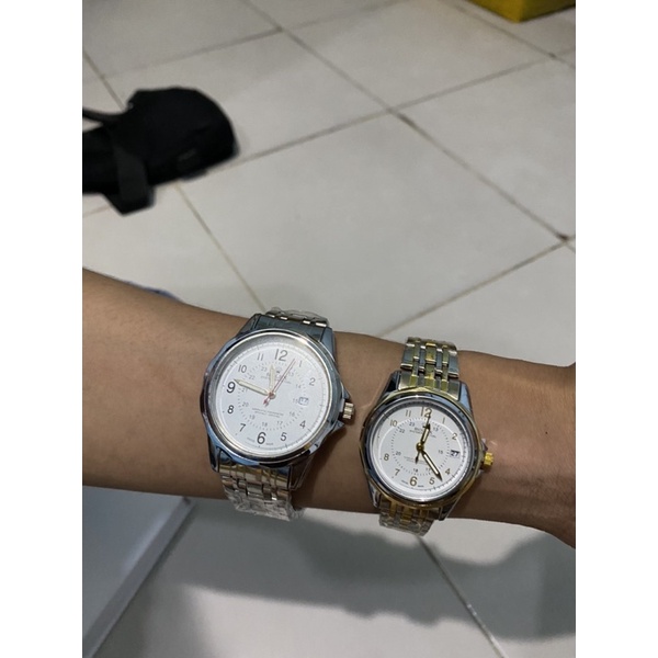 Jam Tangan Pria/Wanita Rolex Angka Waterproof AntiAir Tali Rantai