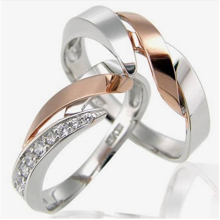 Cincin Perkawinan Cincin Tunangan Cincin Kawin PERAK Cincin Couple 31