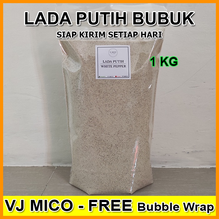 

Lada Putih Bubuk / Merica bubuk / Ground White Pepper - Quality Premium - 1KG