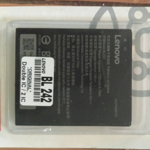 Baterai Lenovo A6000 BL-242