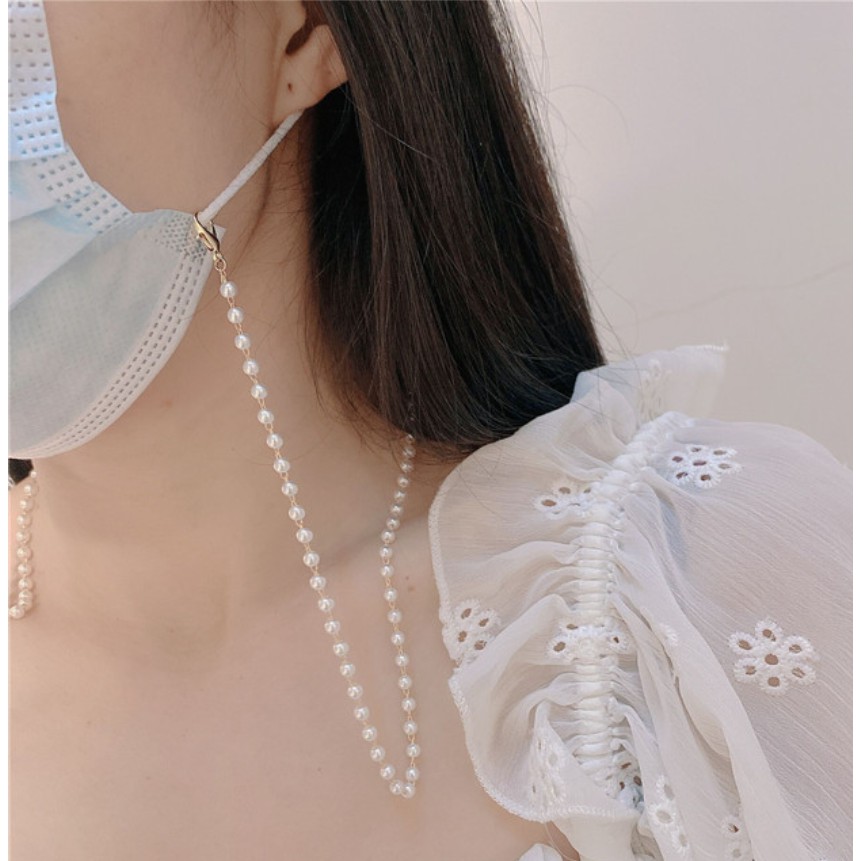 Kalung masker gantungan mask chain kacamata fashion rantai korea lanyard ready stock import hijab