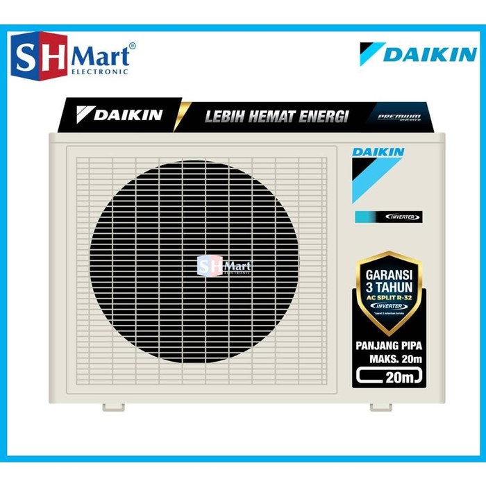 AC DAIKIN 1 PK INVENTER PREMIUM FTKM-25SV / FTKM25SV GARANSI RESMI (MEDAN)