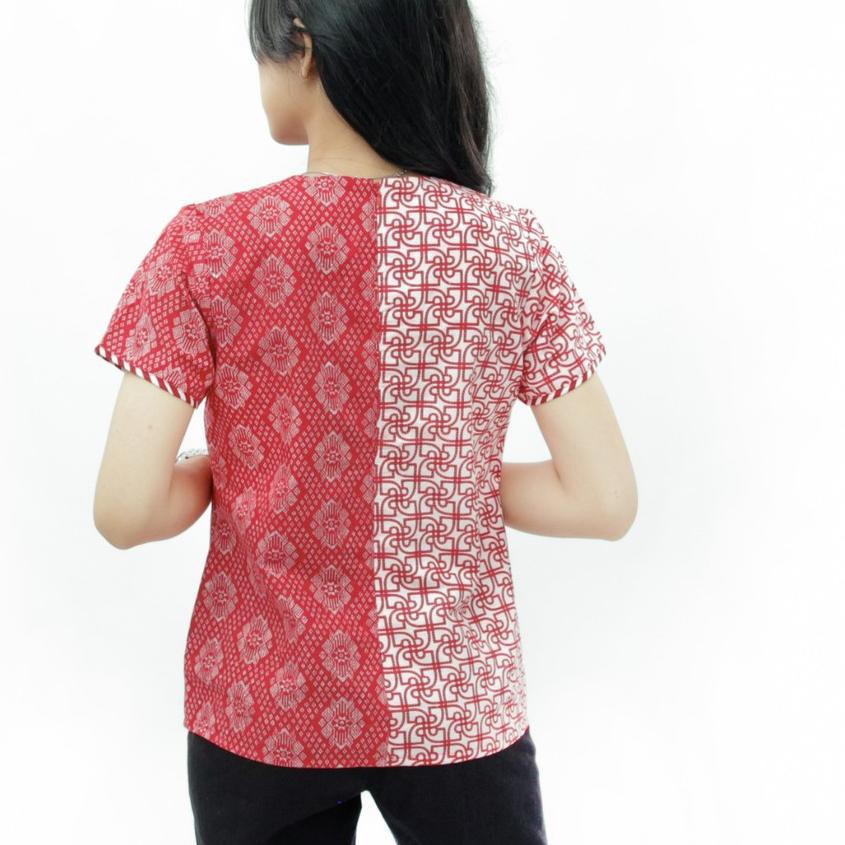  112 Boluse Batik  WAnita Atasan Batik  Blus Batik  