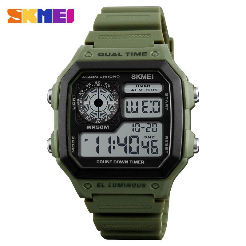 Jam Tangan Skmei 1299 Original pria wanita Digital Tahan air Tali Rubber Skmei Original Termurah