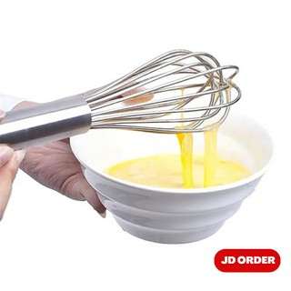 Whisk Pengocok Telur Stainless Kue  Cake Whisker Hand Mixer  