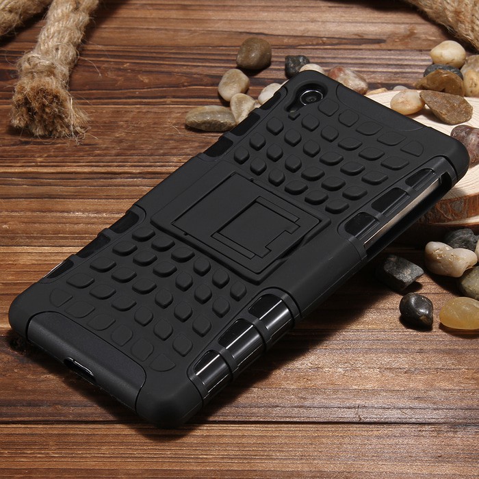 Aksesoris Hape-RUGGED ARMOR Sony xperia Z2 Z3 Z3+ Z4 dual soft case casing back cover