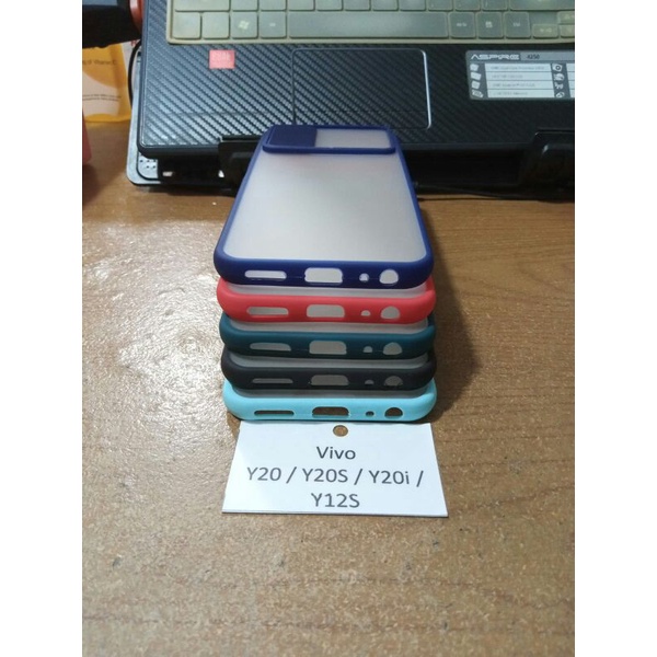 Vivo Y20/Y20S/Y20i/Y12S CASE BUMPER CHOICE+PROTEKTOR PENUTUP KAMERA