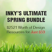 InkyDeals Ultimate Spring Bundle $2,521 Worth of Design Resources