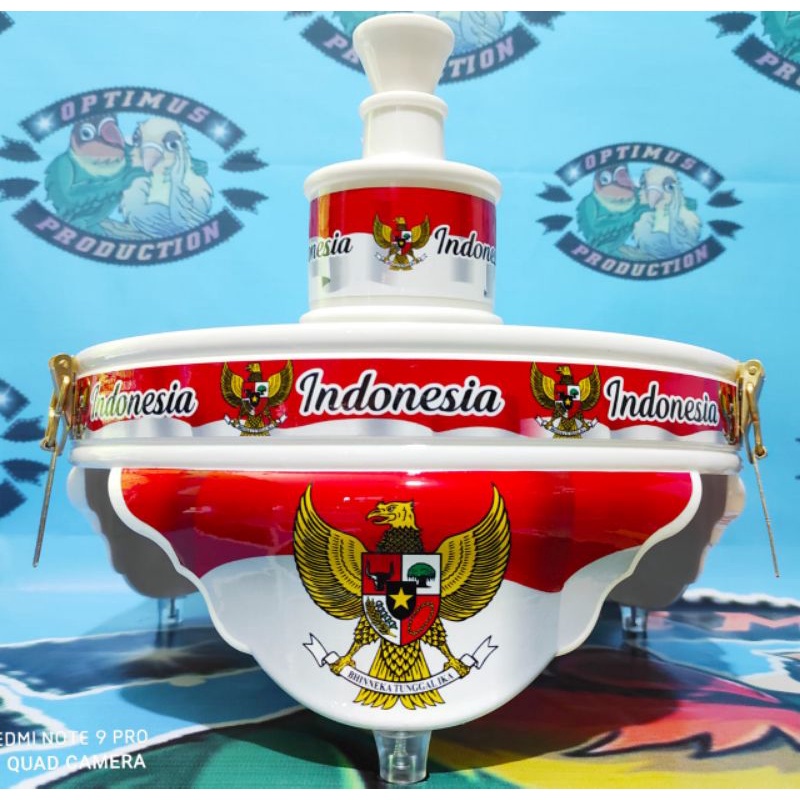 Tebok sangkar lovebird pvc bermotif decal stiker HD