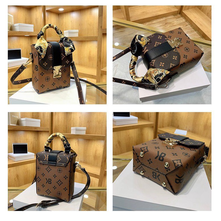 BJ15823 - FLOWER/M KHAKI/BROWN/COFFEE STAR - TAS DOMPET HP SLEMPANG SLING BAG WANITA FASHION IMPORT MODIS ELEGAN TERMURAH TERLARIS TERBARU BAGSTORE JAKARTA TAS BATAM ZCJ1043 ELJ5823 BQ3306 LT1999 JT8841