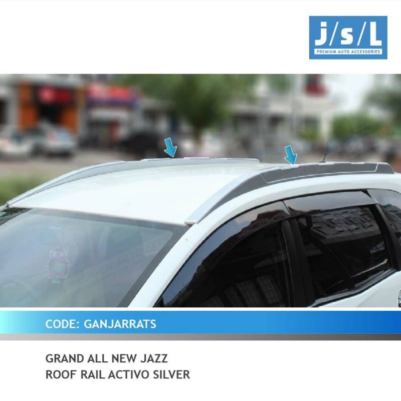 roof Rail grand all new jazz activo Hitam &amp; silver jsl