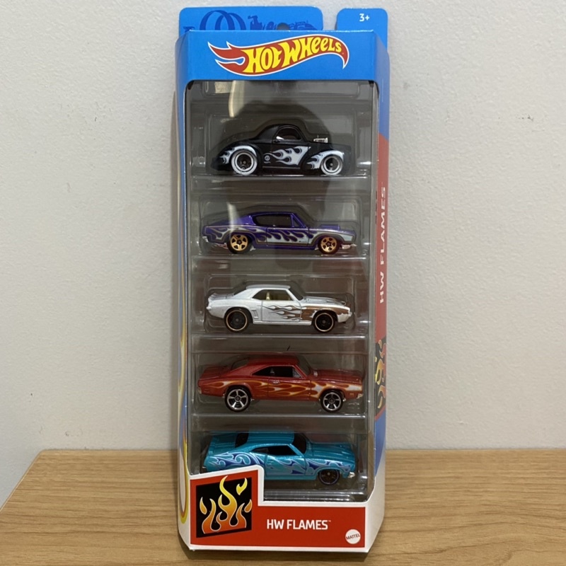 Hot Wheels Pack Flames Camaro Dodge Charger Willys Shopee Indonesia
