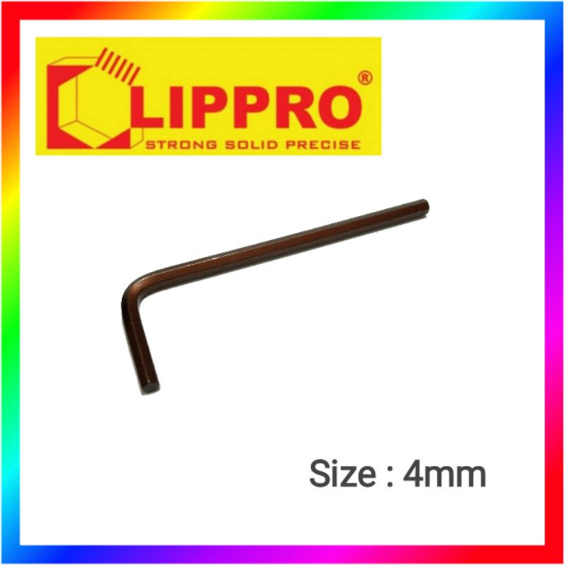 KUNCI L PENDEK LIPPRO 4 MM SHORT HEX KEY WRENCH
