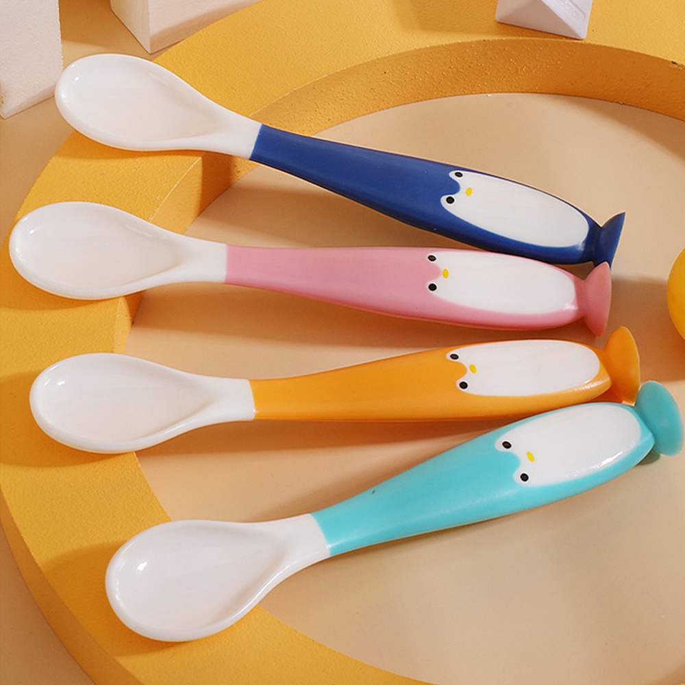 HIPPO LAND BPA FREE SILIKON Sendok dan Garpu MPASI Bayi Silicone Baby Spoon Fork Peralatan Makan Bayi Aman 260