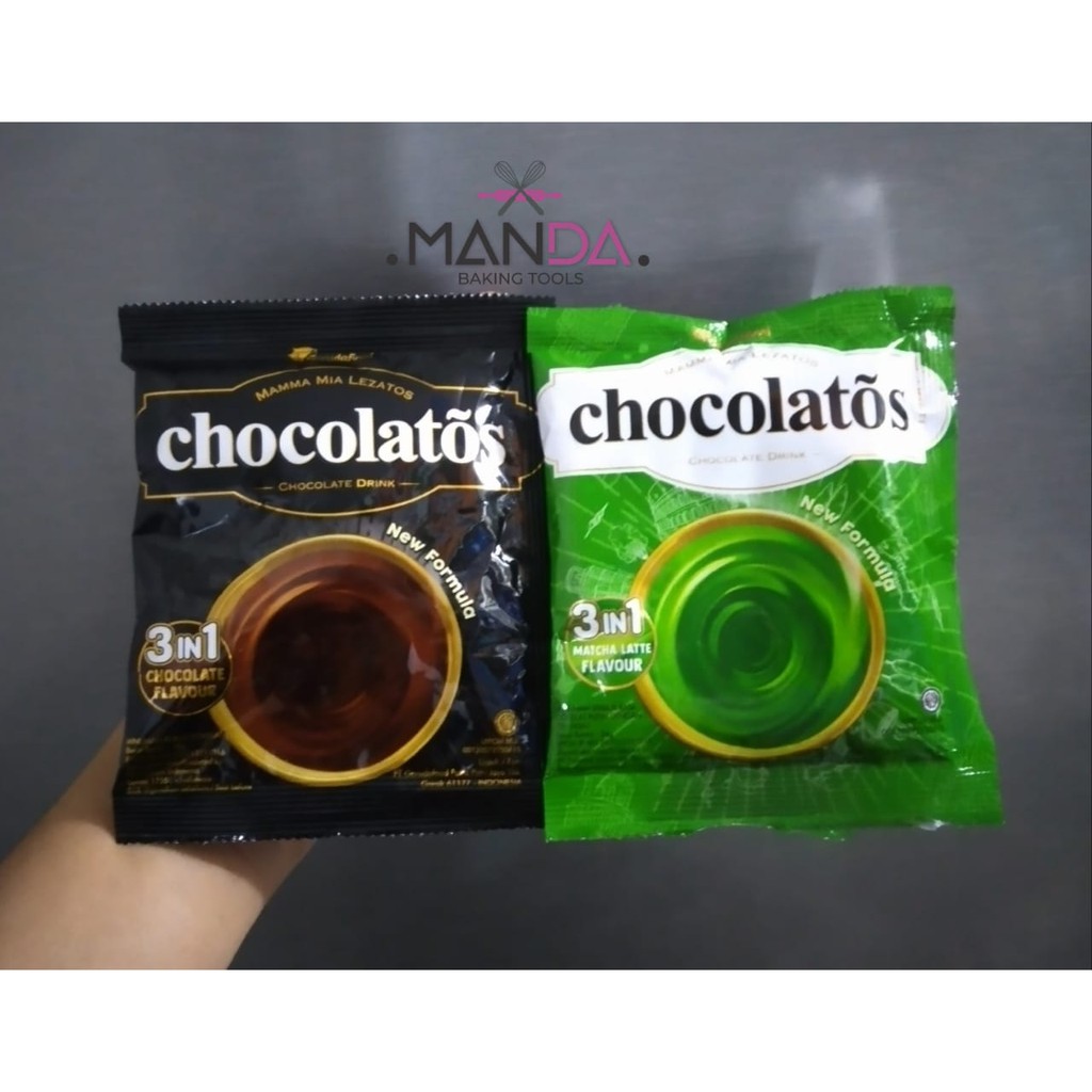 

Chocolatos chocolate drink rasa Coklat dan Macha sachet 24 gr