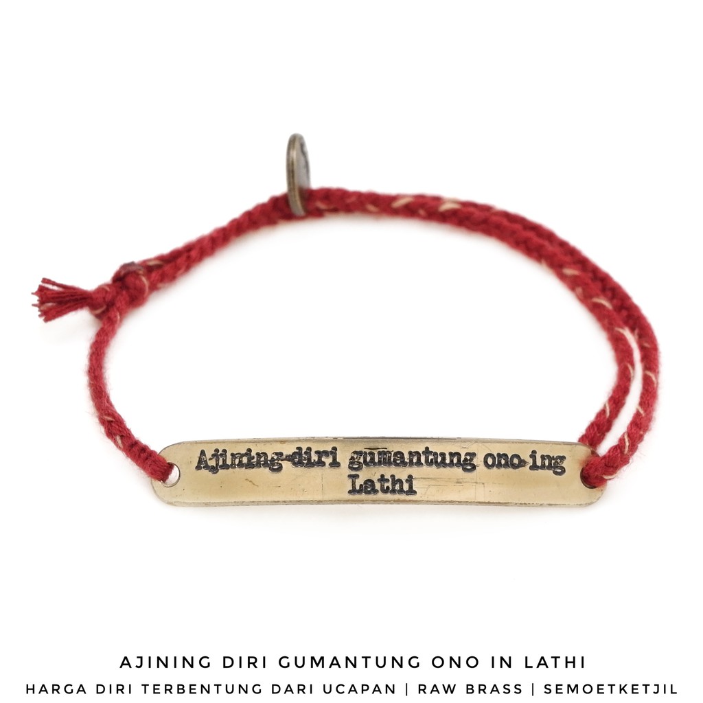 

Semoet Ketjil Gelang Bohemian Lathi Maroon Dual