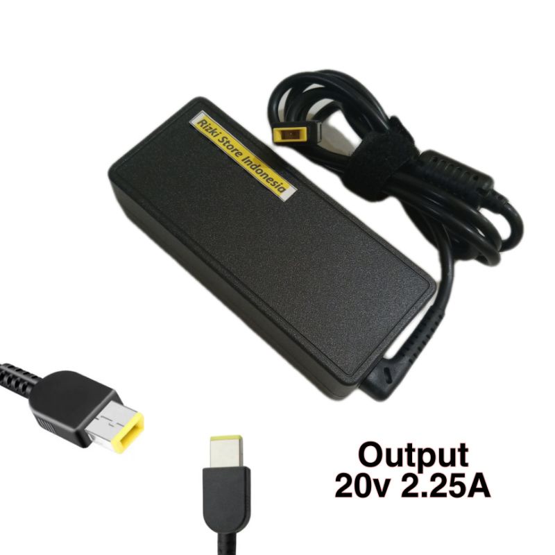 Carger laptop lenovo 20v 2.25a 300s 100 100s k2450 G400 USB lenovo