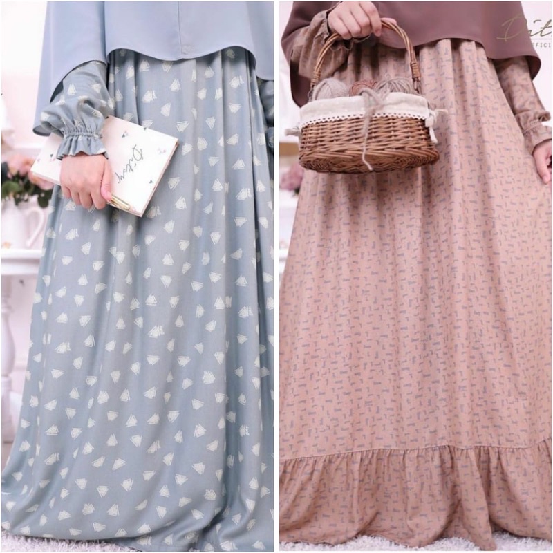 Ditsy Februari Runa Mocca Nightgown Riven Jade Nightgown