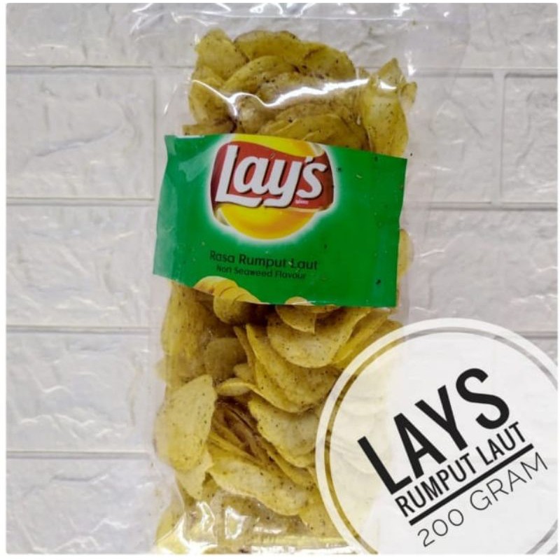 

SNACK KILOAN MURAH LAYS RASA RUMPUT LAUT KEMASAN 200GR / SNACK MURAH ORIGINAL