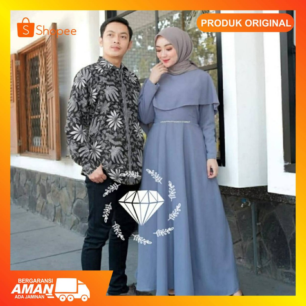 Kekinian 2020 Gamis Couple Trand Remaja Kekinian Nisa Sabiyan K2T Gam LZ82 Baju Gamis Wanita Terbaru