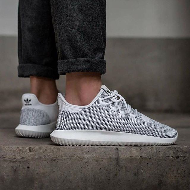 Sepatu Pria Adidas Tubular Shadow White Grey Premium