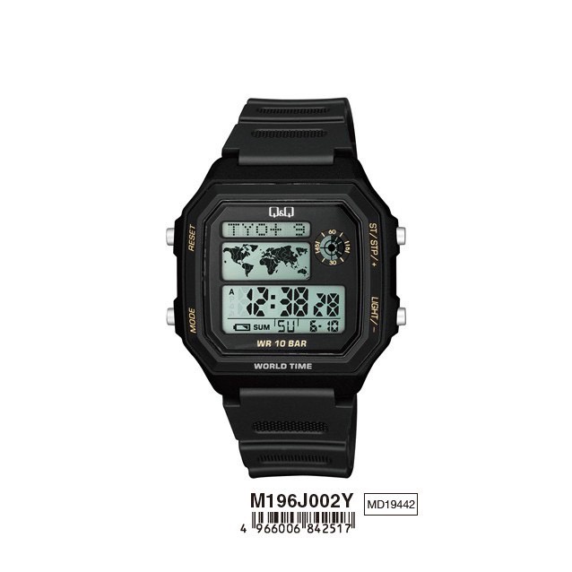 JAM TANGAN PRIA Q&amp;Q QNQ QQ Digital Watch  M196 M196J M196 J Series Anti Air ORIGINAL