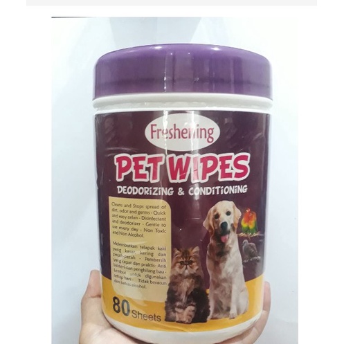 Tisu Basah Hewan Wetkins Pet Wipes Murah