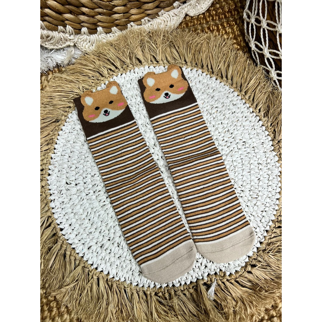 Catell Love Kaos Selutut Motif / Kaos Kaki Anak - kaos kaki ala korea