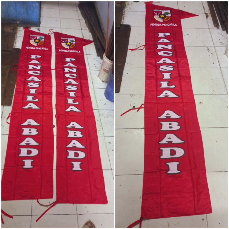 umbul2 PEMUDA PANCASILA ukuran standar Panjang 3mtr + Lebar 50cm